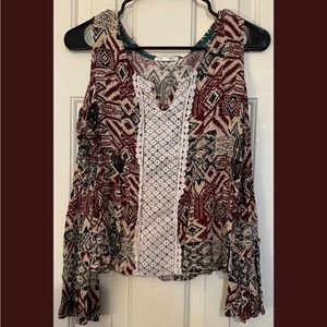 Taylor & sage tribal print blouse